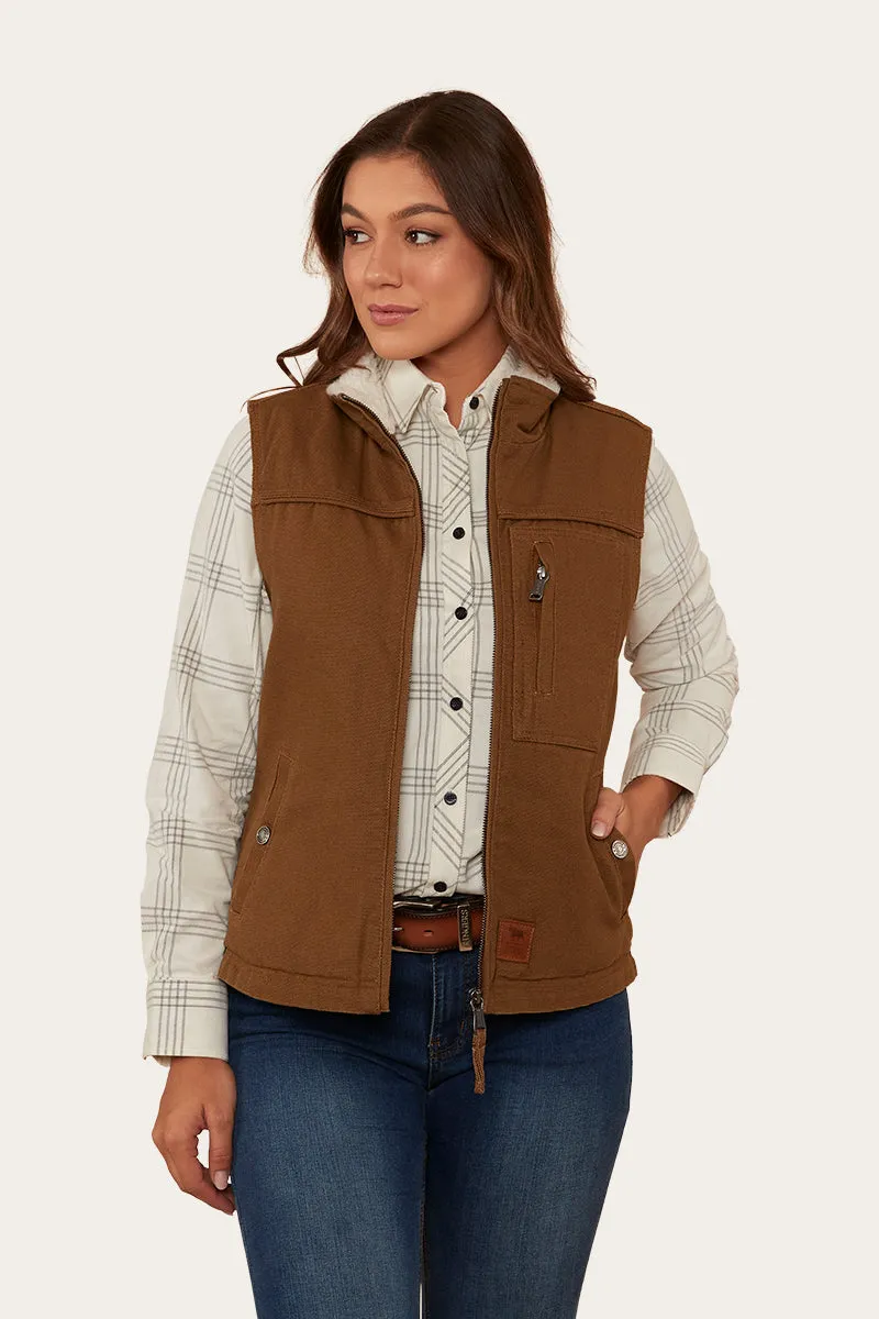 Albion Womens Vest - Tawny Brown