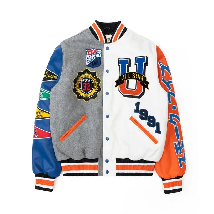 All Star Varsity Jacket - Royal White