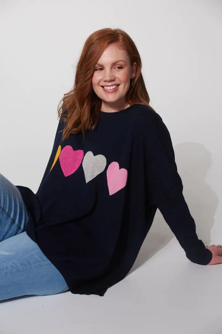 Boden Heart Jumper ONE SIZE