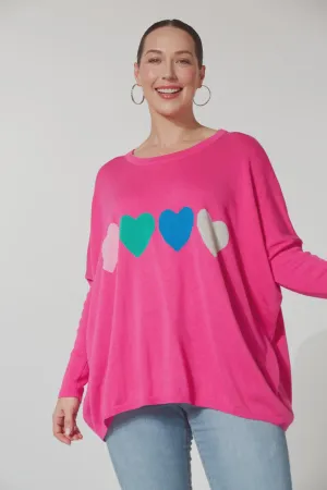 Boden Heart Jumper ONE SIZE