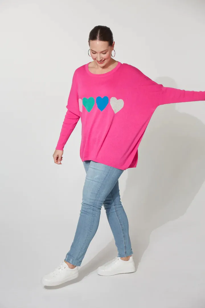 Boden Heart Jumper ONE SIZE