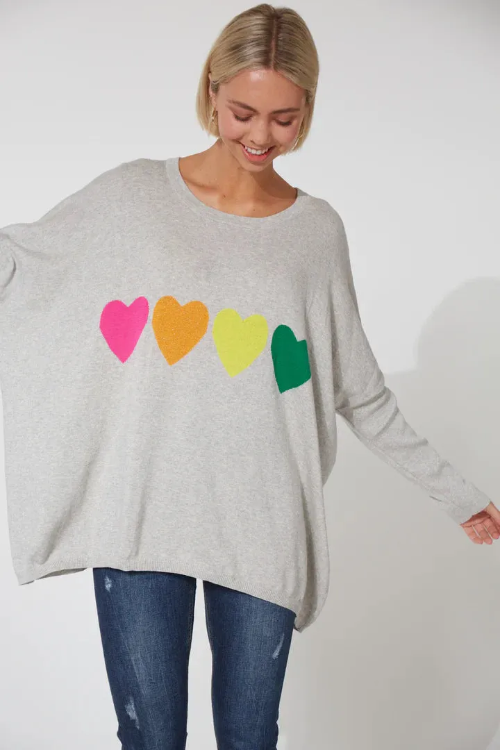 Boden Heart Jumper ONE SIZE