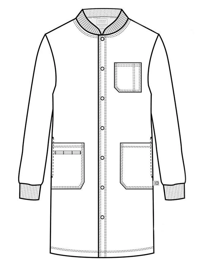 Cherokee Workwear Revolution Unisex 40 Inches Snap Front Lab Coat