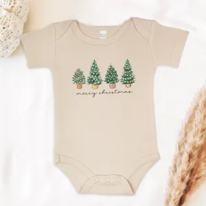 Christmas Trees Baby Bodysuit