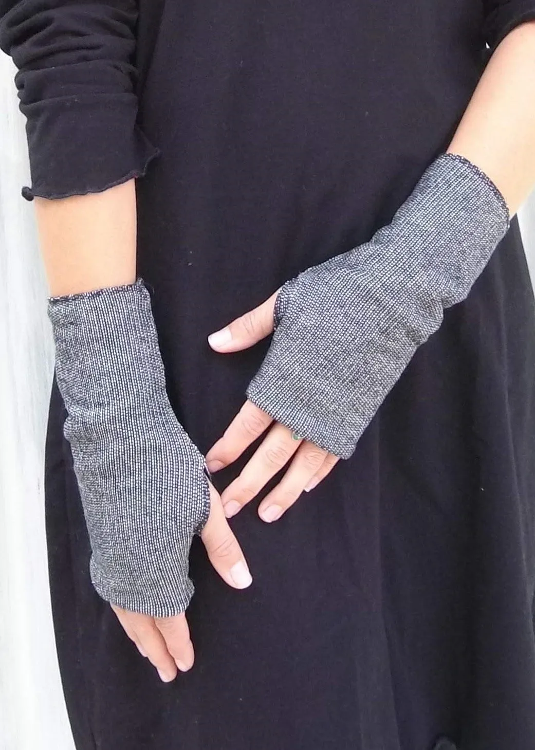 Dark Gray Cozy Arm Warmers