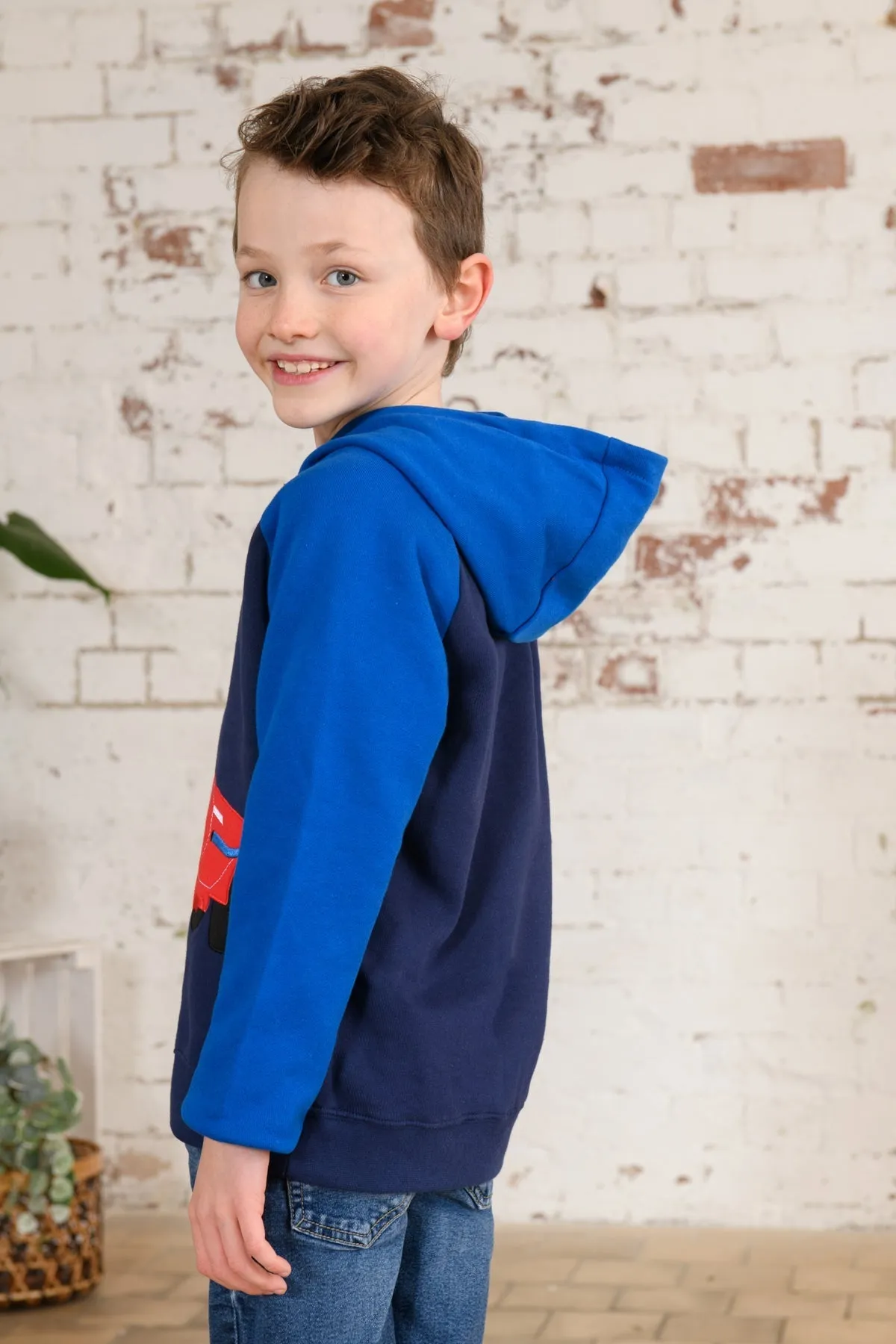 Jack Hoodie - Blue Tractor Slurry