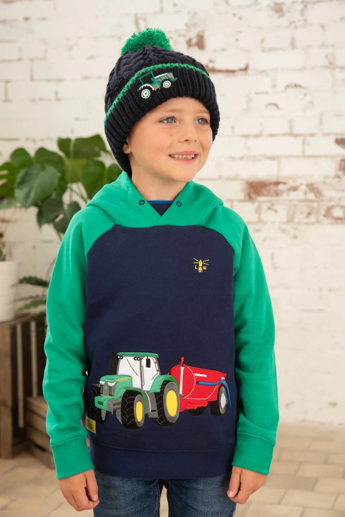 Jack Hoodie - Green Tractor Slurry