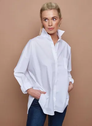 Oversized Cotton Shirt - White