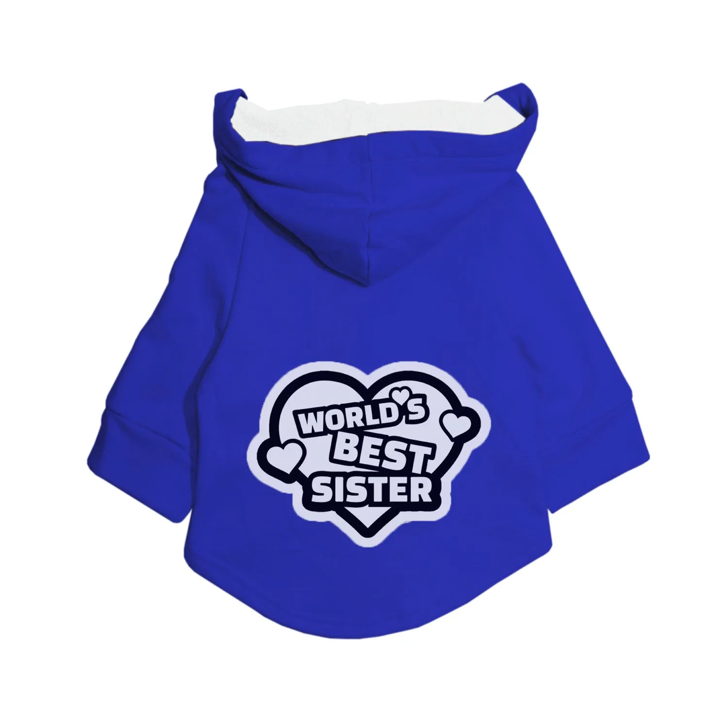 "World's Best Sister" Printed Dog Hoodie Jacket