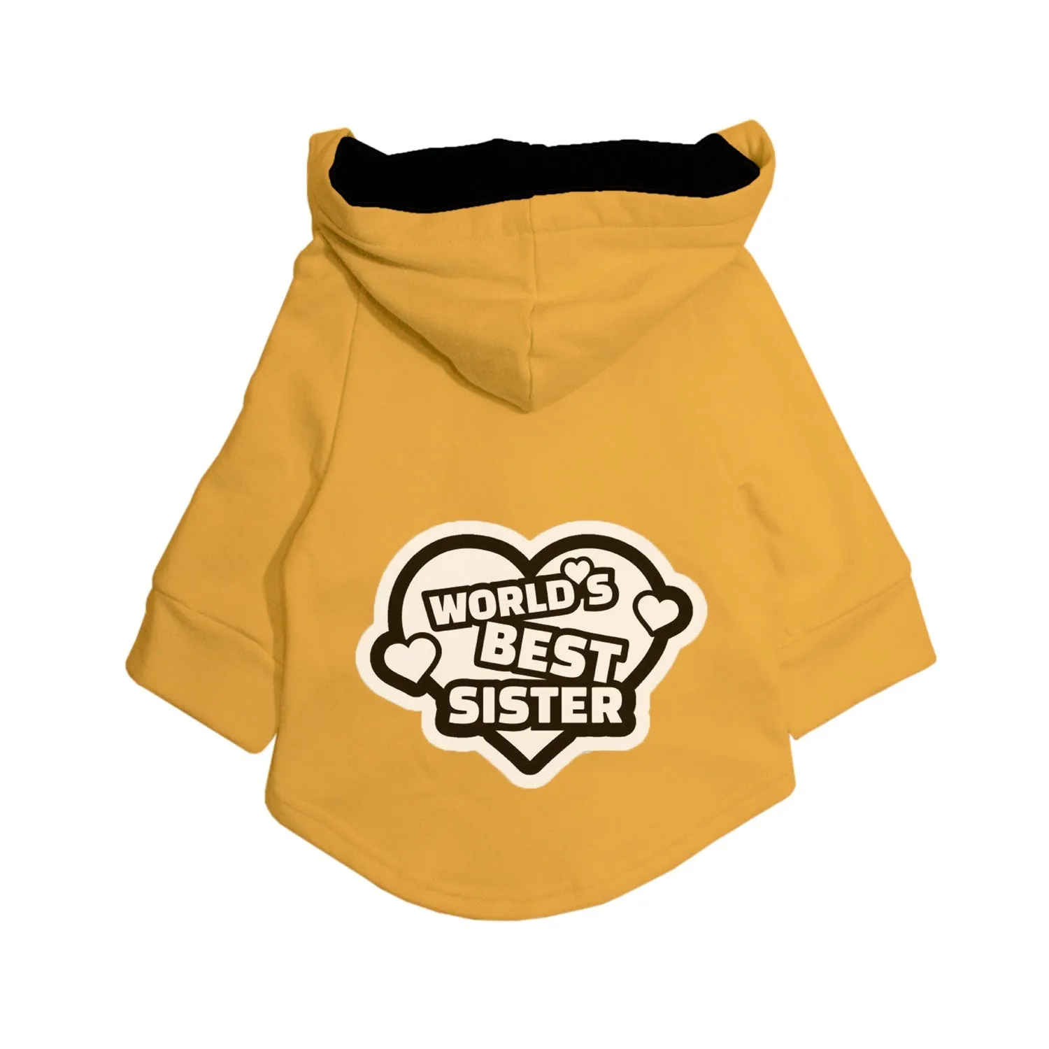 "World's Best Sister" Printed Dog Hoodie Jacket