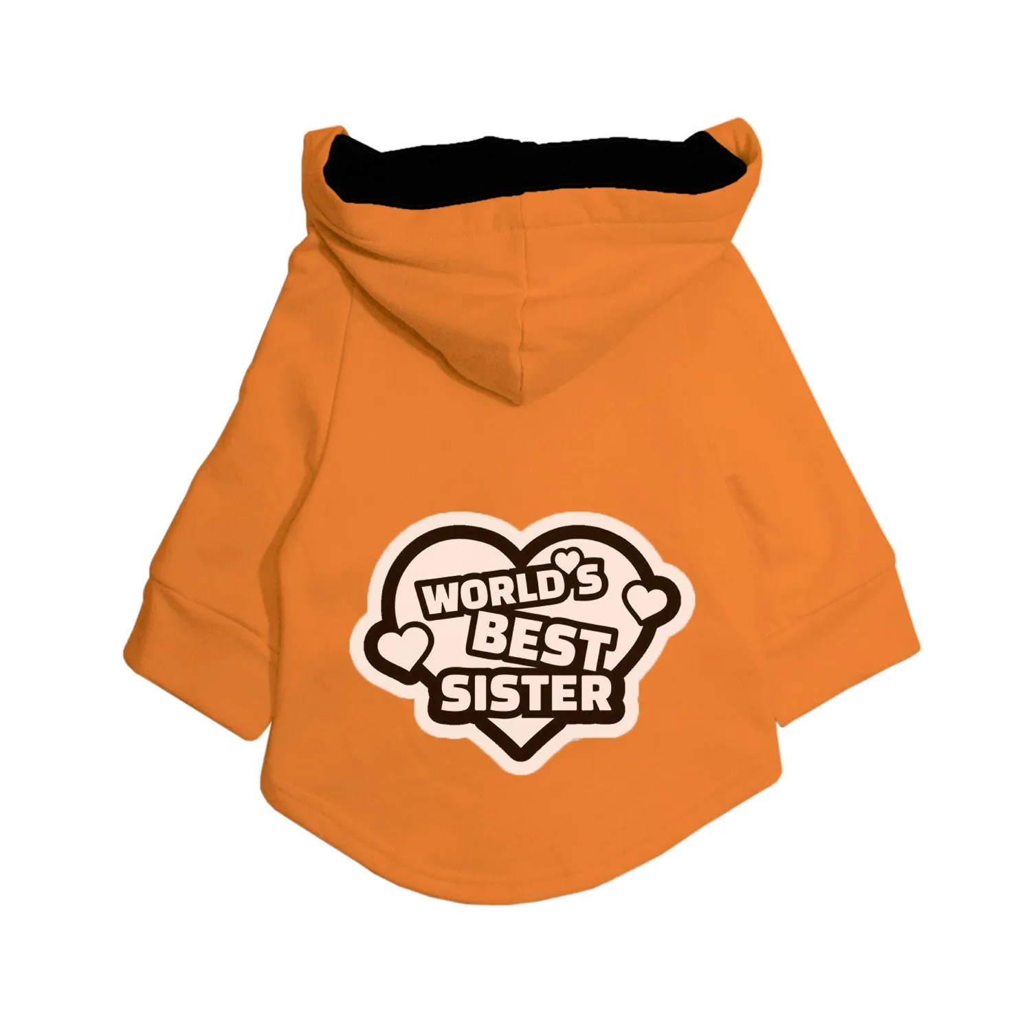 "World's Best Sister" Printed Dog Hoodie Jacket