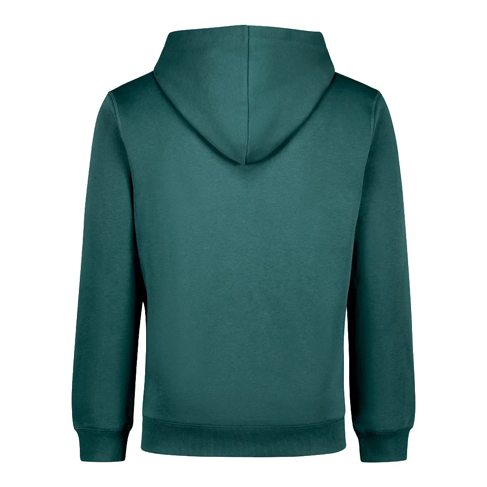 SAMUEL DARK GREEN HOODED FLEECE SWEAT