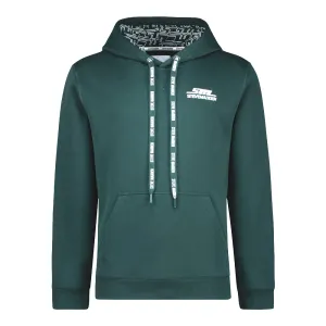 SAMUEL DARK GREEN HOODED FLEECE SWEAT