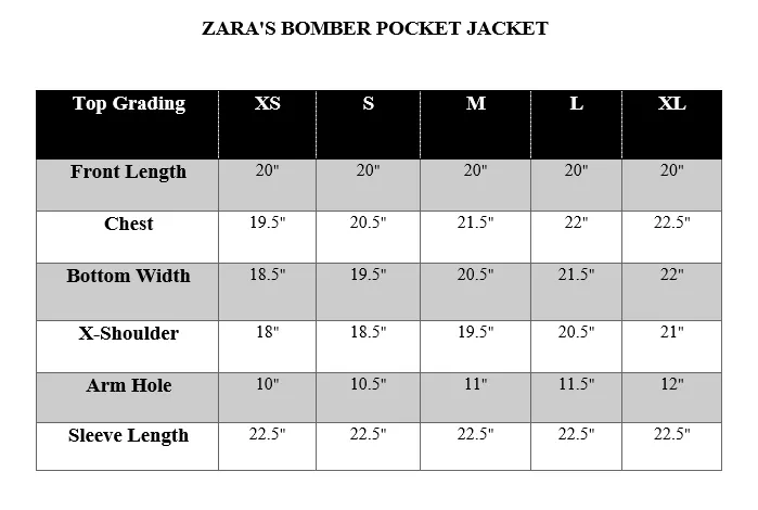 ZARA'S BOMBER POCKET JACKET-WHITE